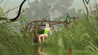 ���ોટ સેક્સ! કામુક સુંદર પરી અને gnome ગામ