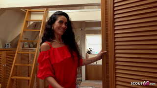 ���र्मन बालवीर - हाडकुळा गलिच्छ आई फशी पाडणे कठीण ASSFUCK येथे बनावट मॉडेल नोकरी रोख