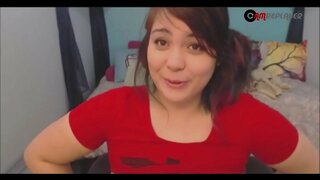 BBW Teen Camgirl Moans eta Masturbates